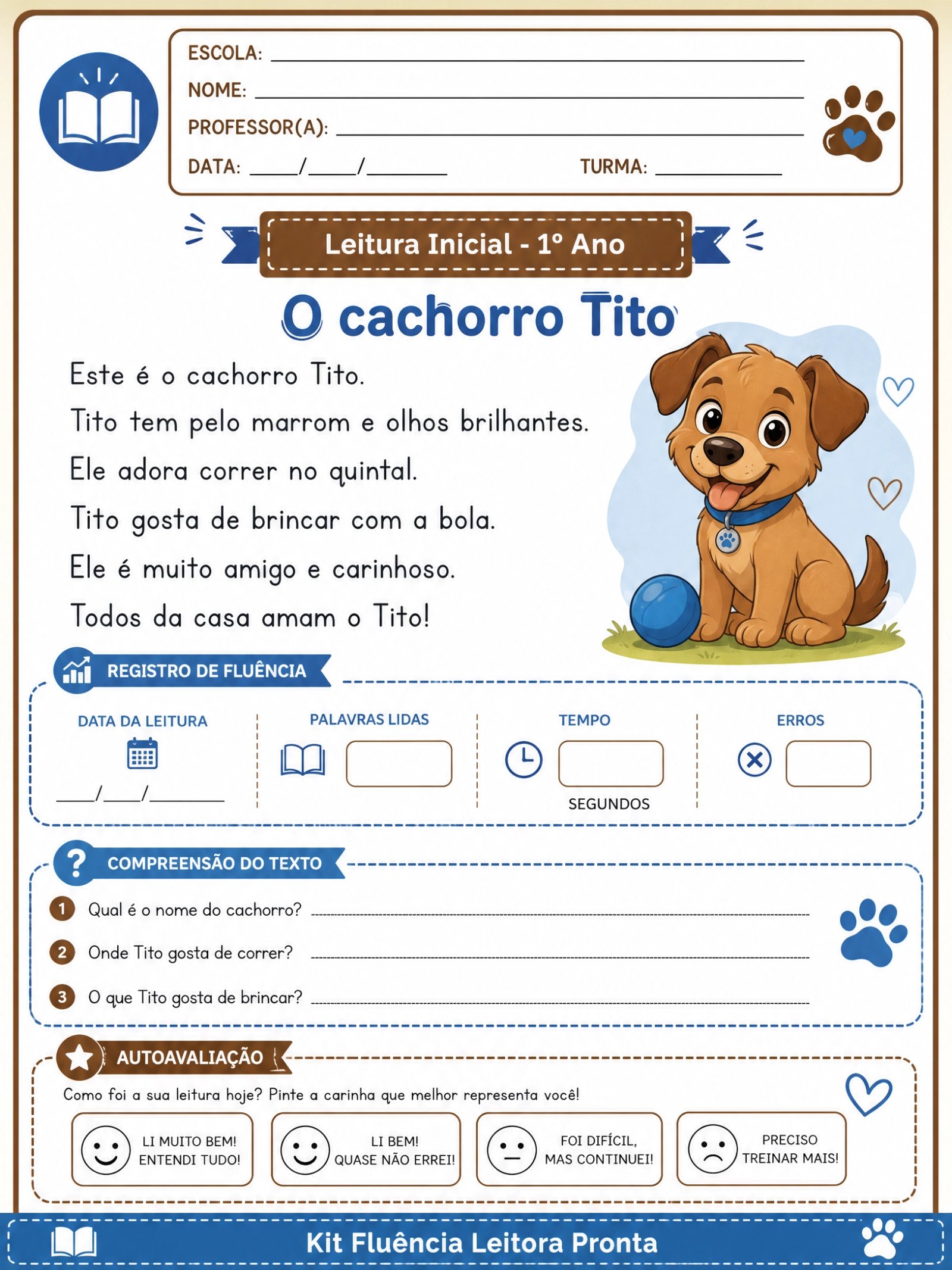 Amostra 1 - Kit Fluencia Leitora