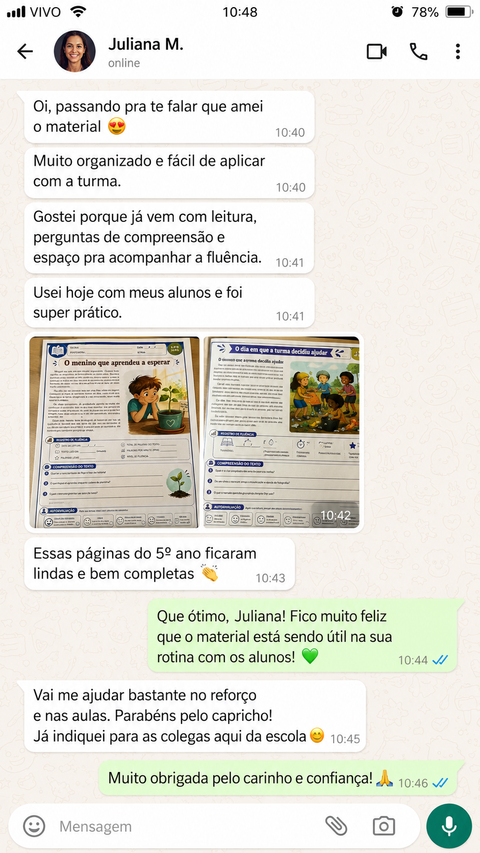 Print de Depoimento Real 1