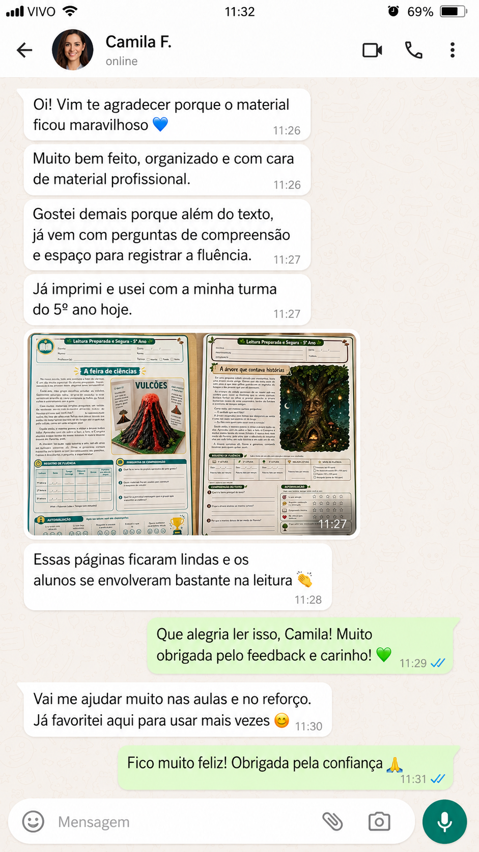 Print de Depoimento Real 2