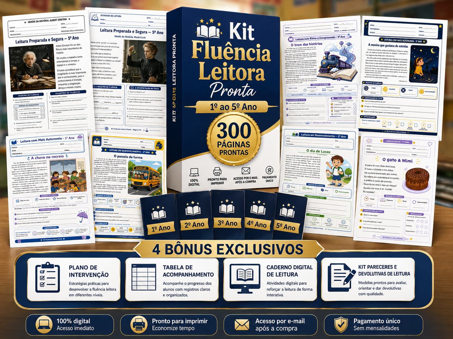 Kit Fluência Leitora Pronta - 1º ao 5º Ano